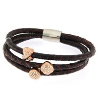Bracciale Augusta De Carolis Donna in Pelle BR2-206 - BR2-206